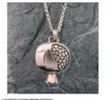 Pomagranate locket necklace
