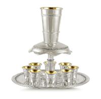 Gilded.Sterling Silver Kiddush Fountain