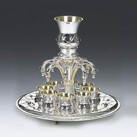 Savion 8-Cup Sterling Wine Fountain