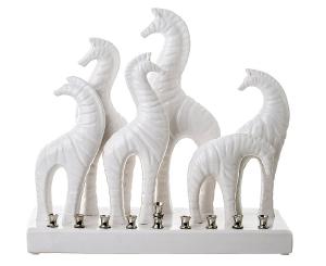 White zebra menorah