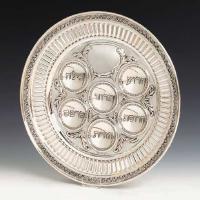 Hazorfim Sterling Silver Seder Plate