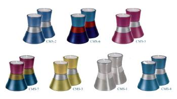  colorful shabbat candle holder