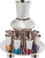 Hammered Metal Kiddush Fountain- Multi color