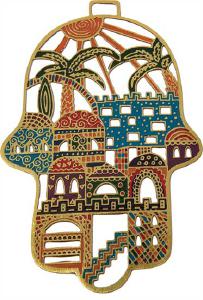  Metal Hamsa Multi color Jerusalem