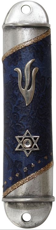  blue star of david Mezuzah