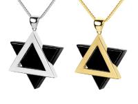 Star of David with Onyx Stone