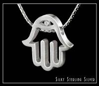 Sterling hamsa pendant