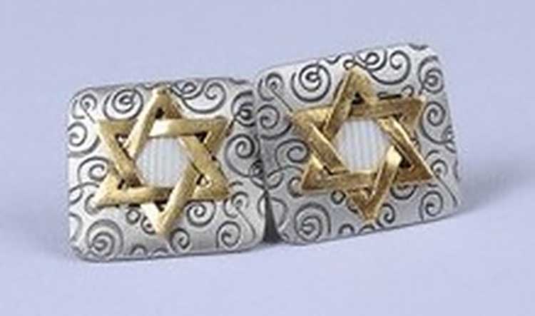 Star of David talit clips