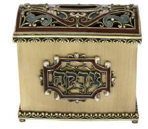 PINK GEMSTONE Tzedakah Box