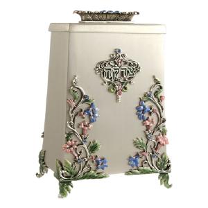 Pewter Garden Tzedakah Box