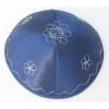 NAVY SATIN KIPPAH