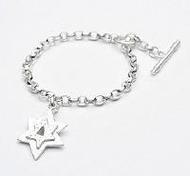 ​ Sterling Silver Star of David Bracelet