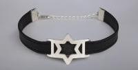 Jewish star mens bracelet