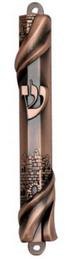 Copper Mezuzah whith shin