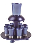 Blue Brushed Aluminum Kiddush Fountain 