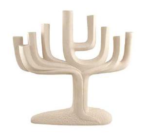 Porcelain Art Tree Menorah