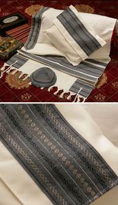 Gray Men's Tallit Sets by Argamon