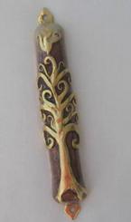 Gold tree of life MEZUZAH CASE