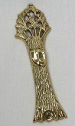 BRASS TREE OF LIFE MEZUZAH CASE