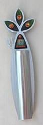 Aluminum modern Mezuzah