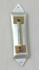 METAL AND PARCHMENT MEZUZAH CASE