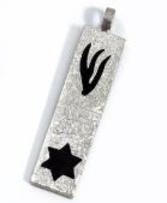 Star and Shin Mezuzah Pendant 