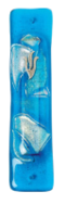 Turquoise mosaic Glass Mezuzah