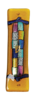 Amber Mosaic Glass Mezuzah