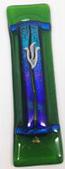 Sea green Glass Mezuzah