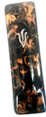 Brown Marbled Glass Mezuzah