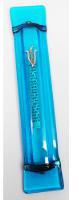 Turquoise Art Glass Mezuzah