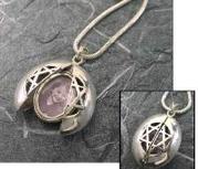 jewish star butterfly locket