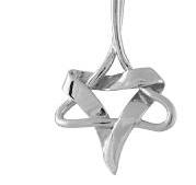 Silver artistic Jewish Star Pendant 