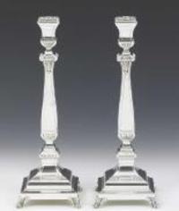 Sterling Silver Candlestick Set - Zirich