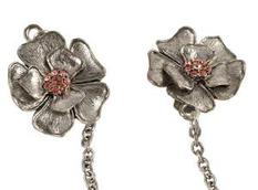 Pewter Flower Tallit Clip