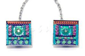 mosaic blue Tallit Clip