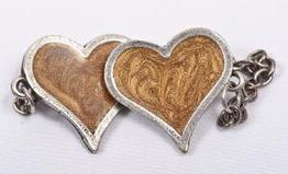 Gold Heart Talet Clips