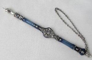 ​ROYALTY SILVER W BLUE ENAMEL YAD