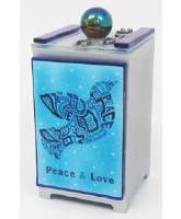 Glass Dove TZEDAKAH BOX