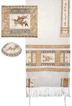 Womans  gold Tallit Set