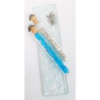 Crystal wedding shard glass mezuzah