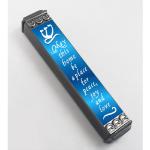 Blue Home Blessings mezuzah by Tamara Baskin